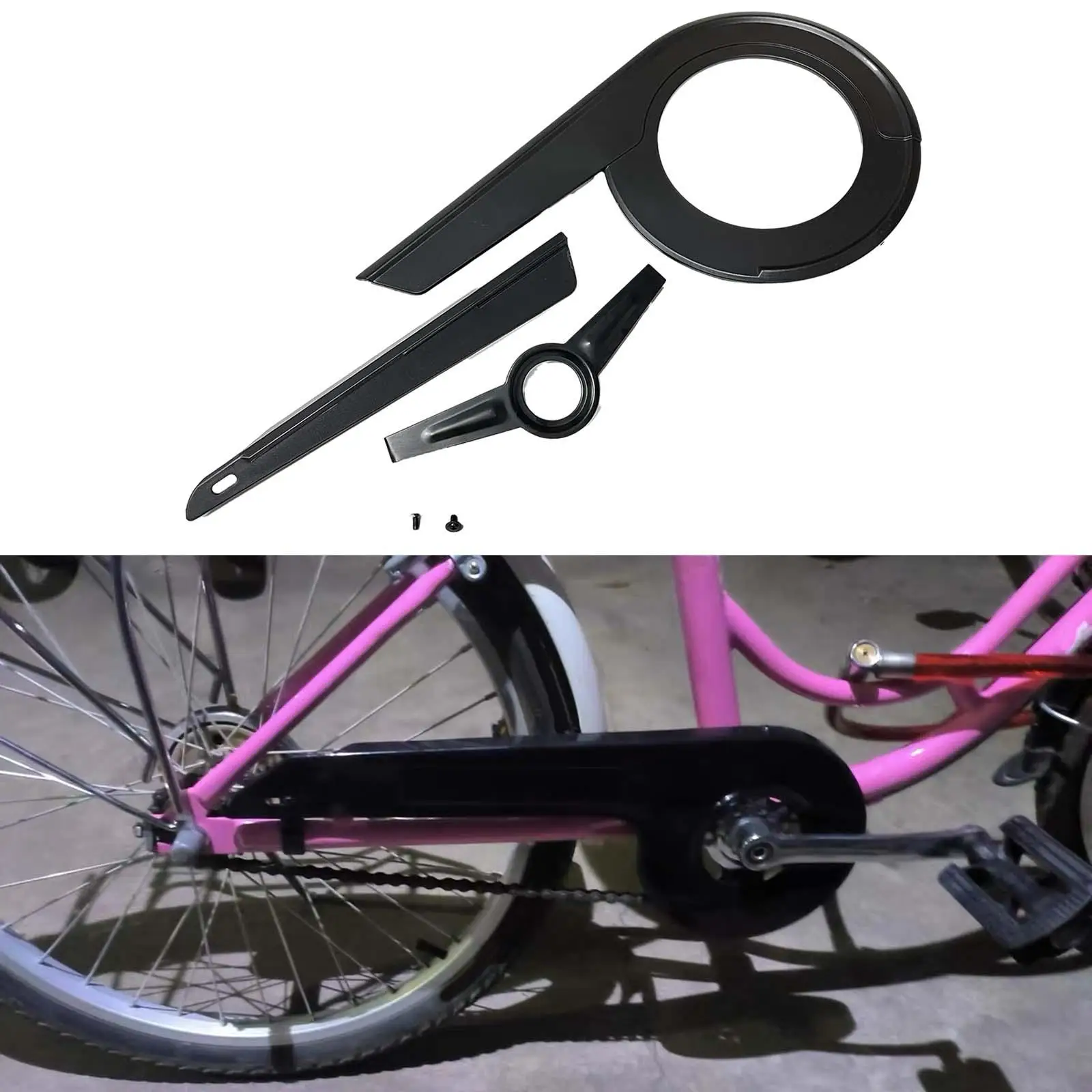 2 Pcs Bicycle Chainwheel Guard Bike Protector Sprocket Cover