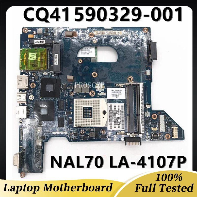 Mainboard para hp Compaq Laptop Motherboard Nal70 Cq41 La4107p Hm55 Ddr3 100 Completo Testado Bom 590329001 590329501 590329601