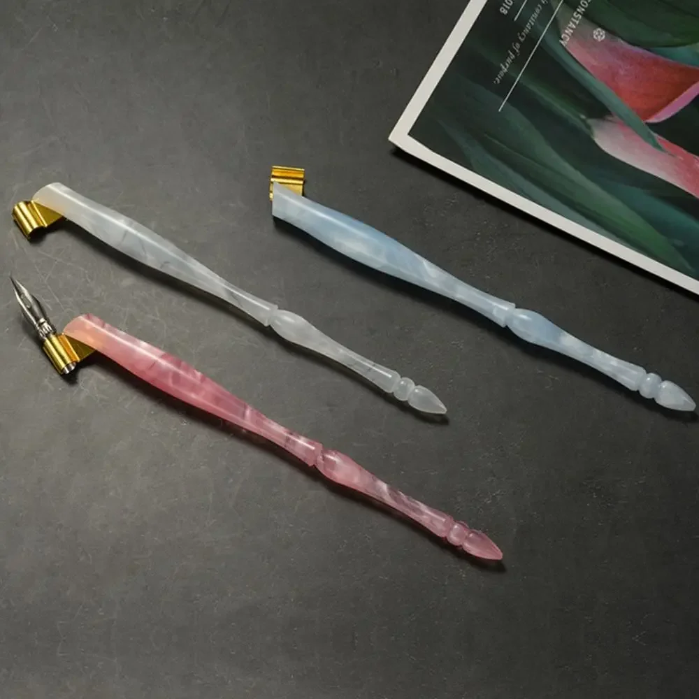1pcs 다기능 나무 막대 딥펜 빈티지 딥펜 잉크 영어 펜 서명 펜 학생용