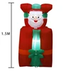 5FT Inflatable Santa Claus in Chimney Automatic Up and Down with LED Lights Christmas Decoration for Outdoor Yard Garden Lawn 5