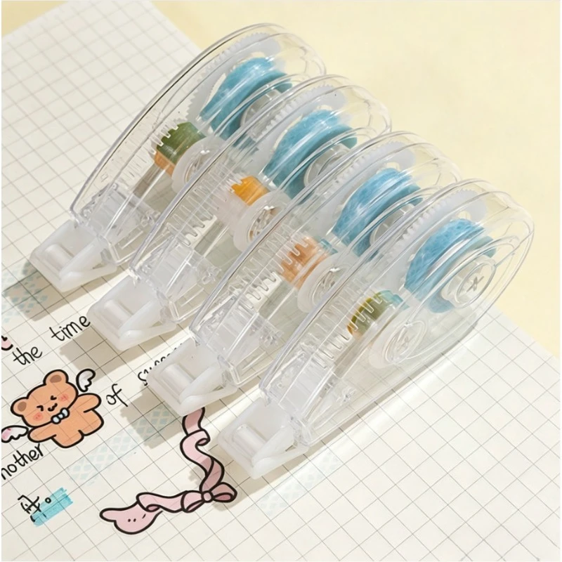 (4개/1세트) 양면 접착 도트 글루 테이프, 무산성 및 보관 가능, 영구 테이프 롤러 테이프 러너, 접착 테이프 디스