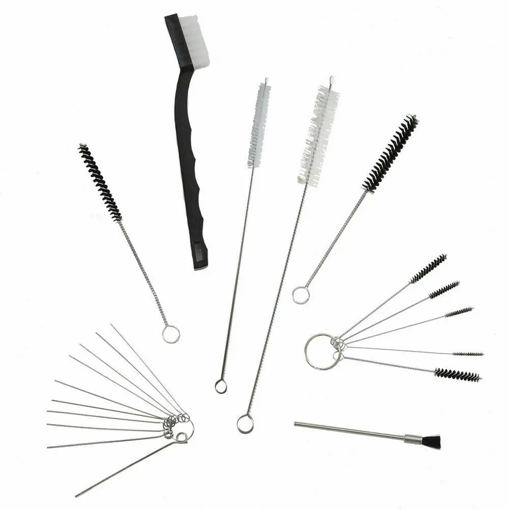21PcsAirbrushPaintSprayGunNozzleTipCleanerToolCleaningBrush