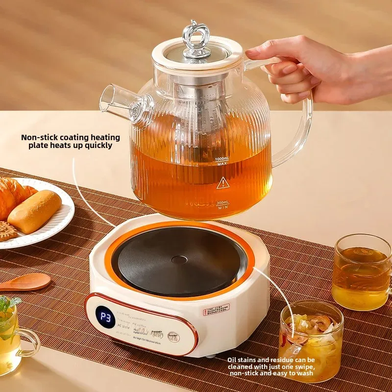 High-Temperature Resistant Automatic Borosilicate Glass Teapot Multi-Functional Home Use Steam Cooking Pot Electric Tea Kettle