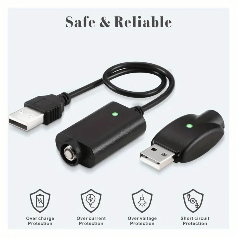 Smart USB Charger Cable, 3 USB Threaded Cables, Smart Charger Cable, Overcharge Protection Adapter with LED Indicator