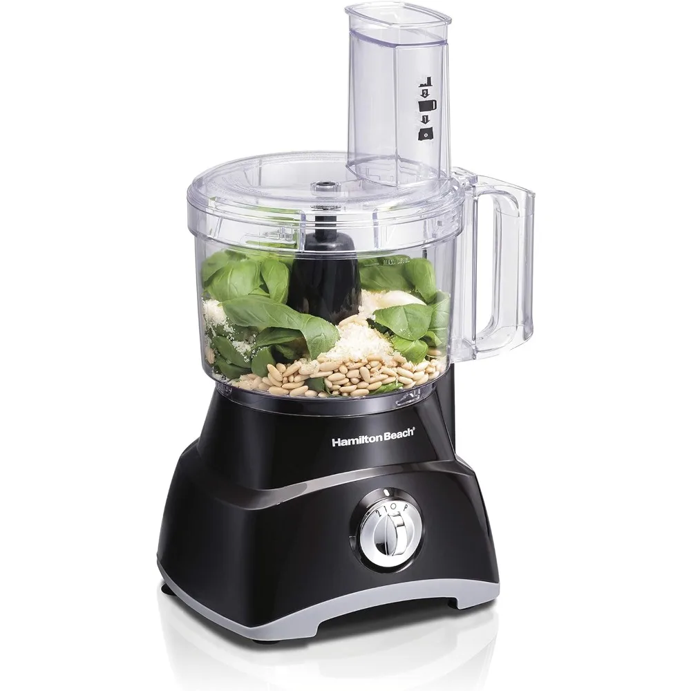 

Food Processor & Vegetable Chopper for Slicing, Shredding, Mincing, and Puree, 8 Cup, 2 Speeds Plus Pulse and 450 Watts, Black