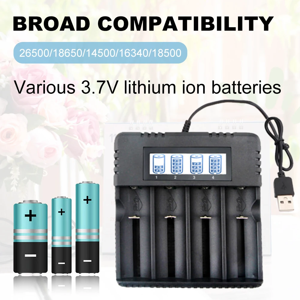 18650 Ʈ  USB  ͸ , LCD ÷  ͸ , 26500 AA AAA ͸, 4 