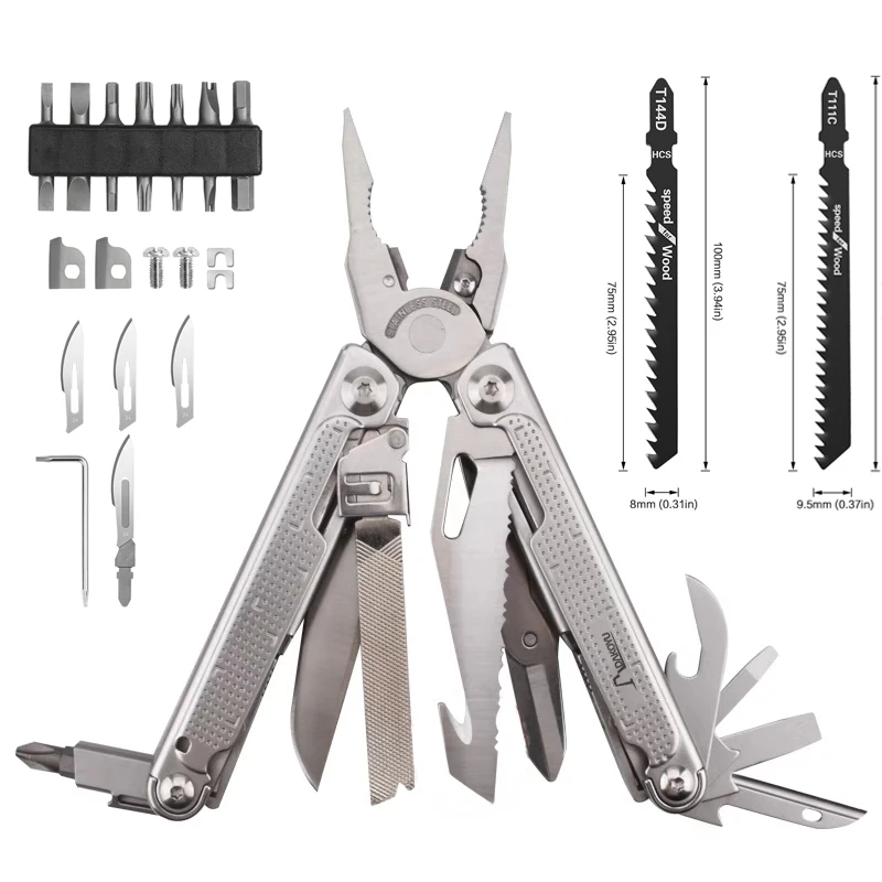 새로운 DAKOYU Multitool DK-Vulcan 7CR 고경도 EDC 다기능 접이식 펜치 조합 도구 야외 장비 휴대용