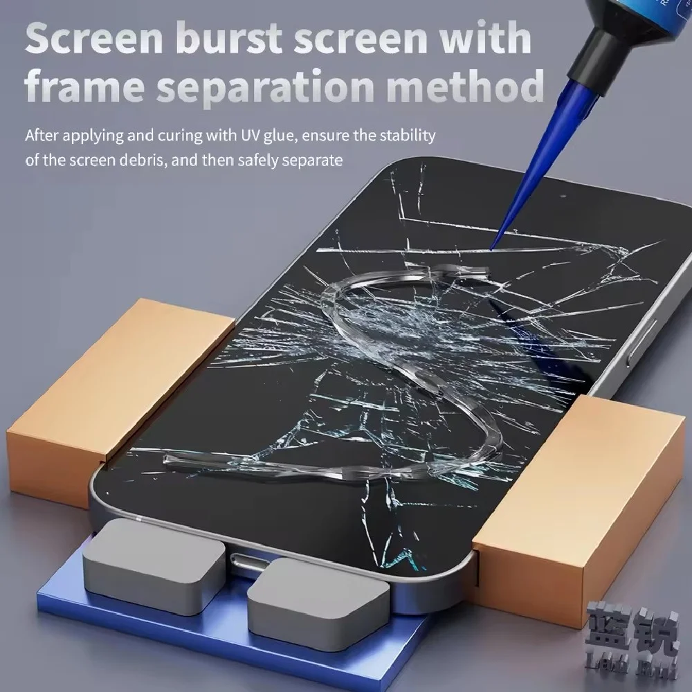 Lanrui M82 iPhone 16 Pro Max 용 간헐적 붙여 넣기 중간 프레임 수리 흠집 카메라 프레임 골절 깨진 수리 도구