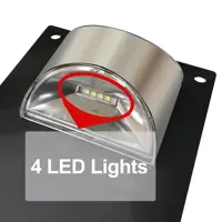 Plaque de porte lumineuse Led solaire en acrylique personnalisée, signe de numéro de maison, plaque d'adresse extérieure, cadeau d'appartement de maison, Plaque lumineuse solaire 6