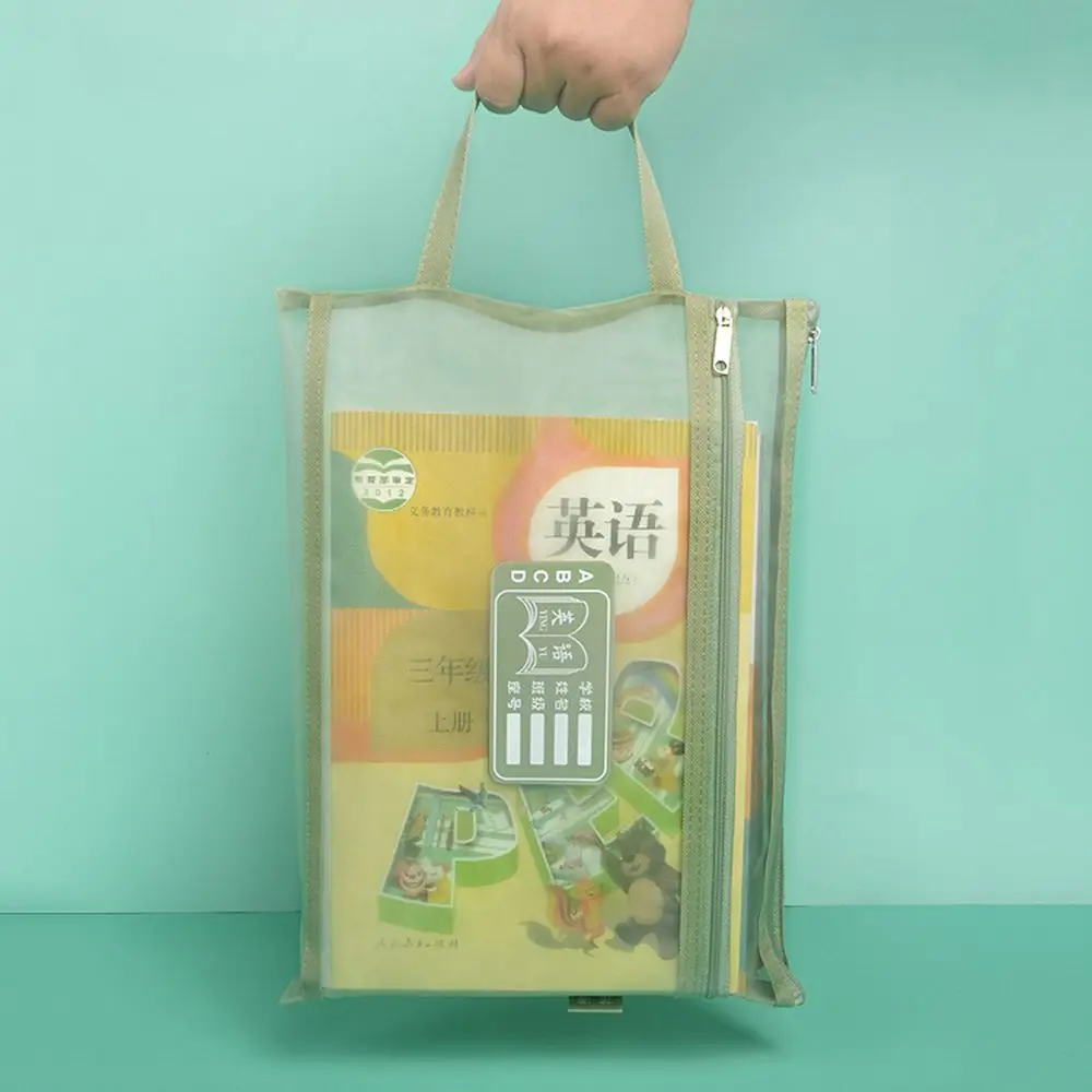 

Organizer Pouch School Office Supplies Student Gift A4 File Folder Bag Document Bag Zipper File Pocket Storage Handbag