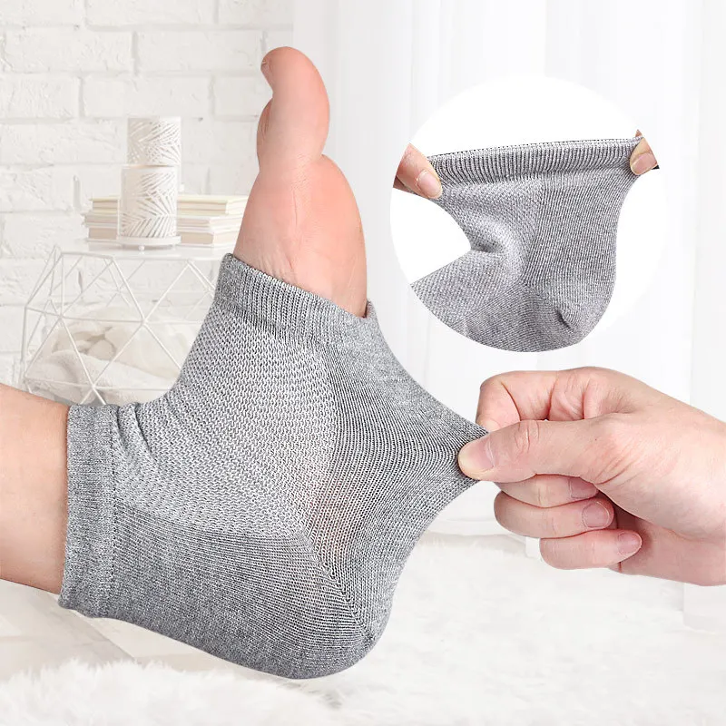 Silicone Moisturizing Gel Heel Socks Reusable Anti Cracked Chapped Foot Smooth Skin Care Exfoliating Foot Protector Tools 1Pair