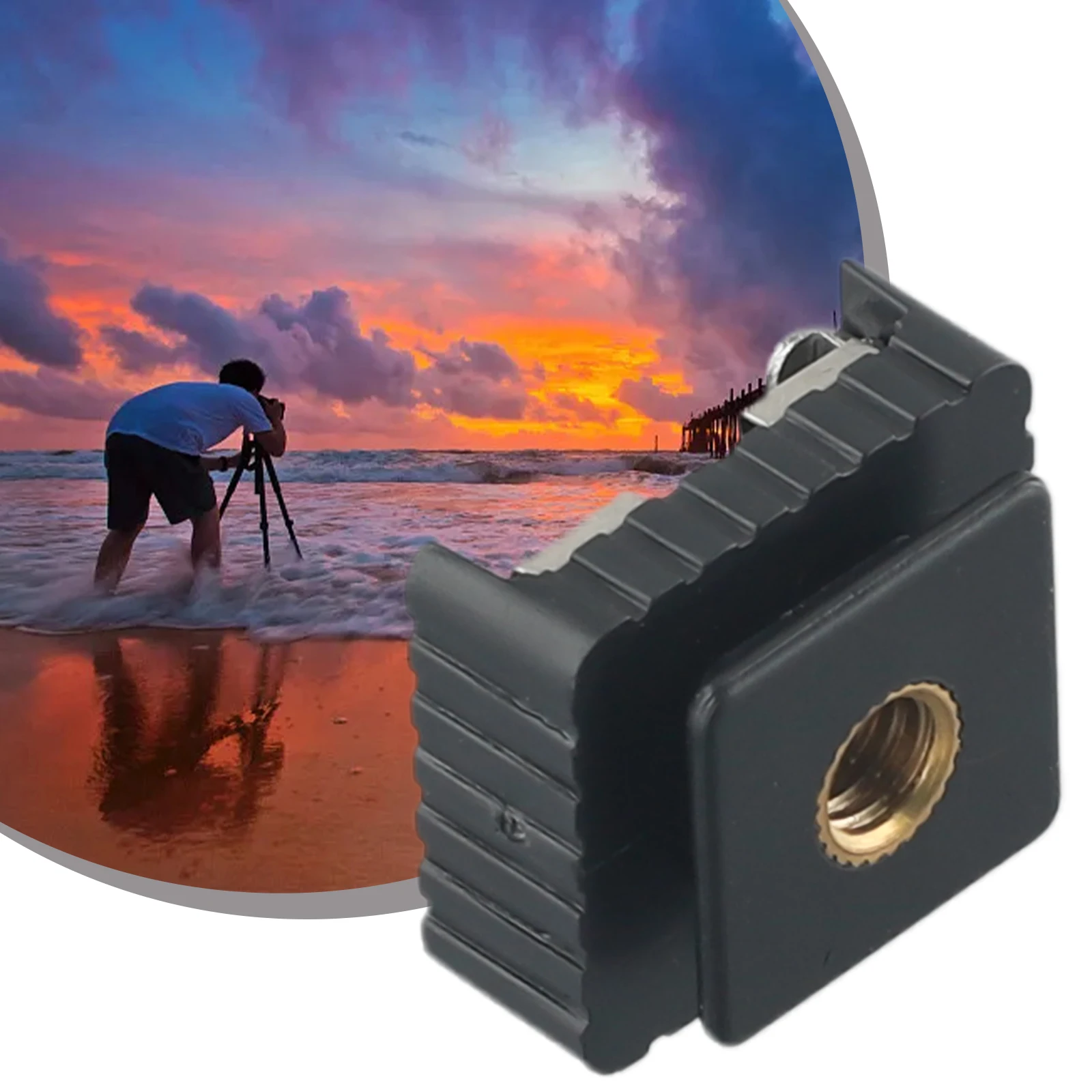 Description Picture 4 of item1pcs Cold Hot Shoe Adapter Standard Mount Hotshoe To 1/4 Thread For Flash Speedlite Tripod Photo Studio Accessories L K J H G F