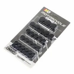 30-Piece Multisize Decorative Screw Cap Set for Motorcycle and Scooter Enhancement (Black)