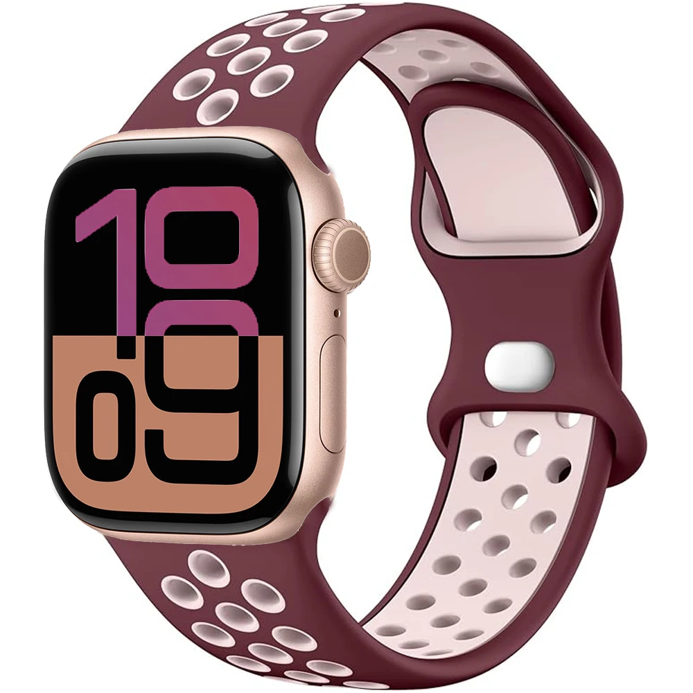 Premium Soft Silicone Band with Metal Buckle