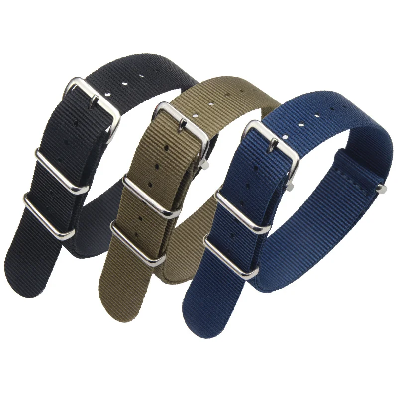 Per Dw Casio Watch Canvas Nylon Watch Strap Fibbia In Acciaio 18 20 22Mm Cinturino Seiko Water Ghost Tissot Mido Ck Accessori Tessuti