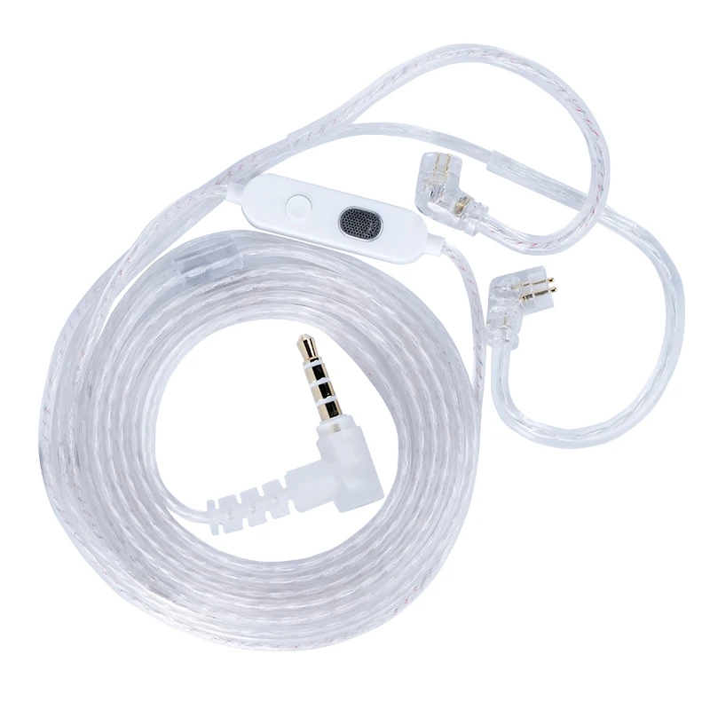 Silver-Plated Dual Mic Upgrade Cable with 3.5MM/Type-C Connector