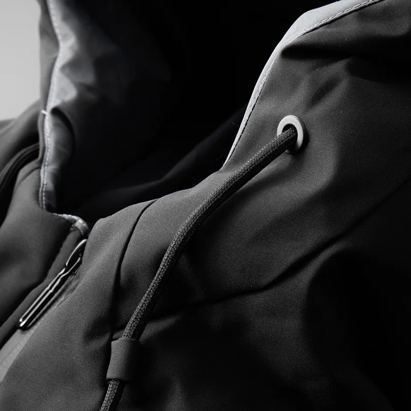 2022 Winter New Hooded Down Jacket Men's Thickened Warm Tuxedo Cold-proof Jacket White Duck Down Winter Clothing Men's Down Coat