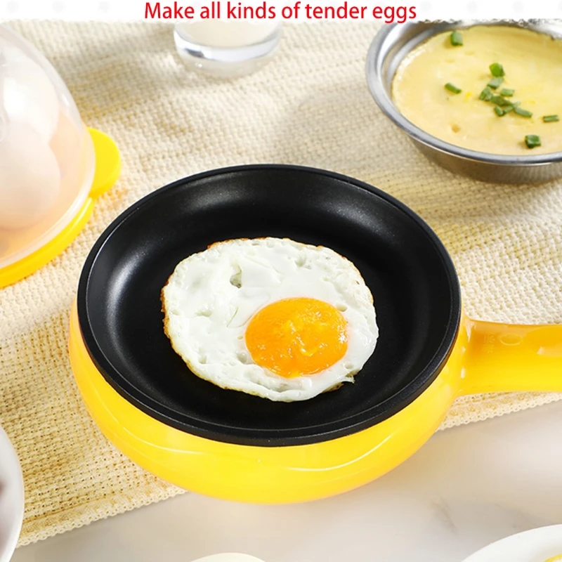Multifunction Mini Electric Egg Omelette Cooker Eggs Boiler  Steamer Pancake Fried Steak Non-stick Frying Pan 110V 3