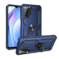 for Redmi 9T Armor Shockproof Case for Xiaomi Redmi 9T Military Protective Magnet Holder Ring Case Cover for 9 T 2