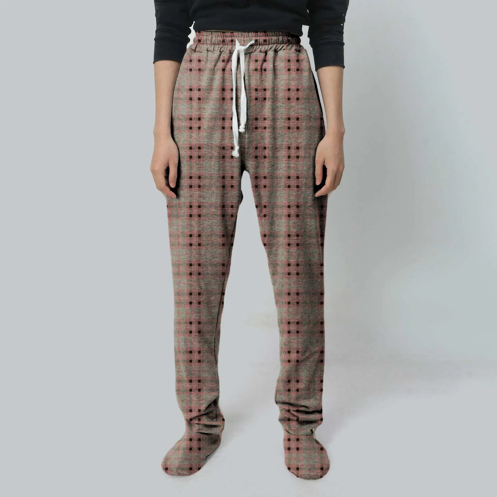 

2023 Plaid Printed Pants Autumn Winter Women'S Full Length Trousers Sports Pants Classic Loose Casual High Waisted Sweatpants