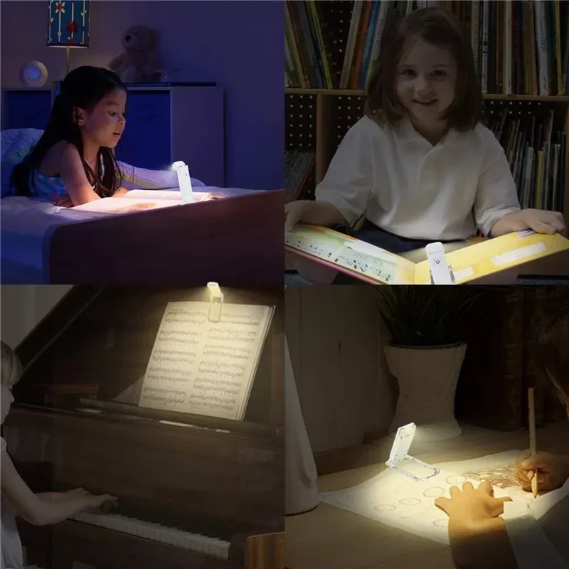 LED Clip-on Book Light Home-appliance Night Lights Lamp Charging Mode Eye Care USB Children's Reading Light Indoor Table