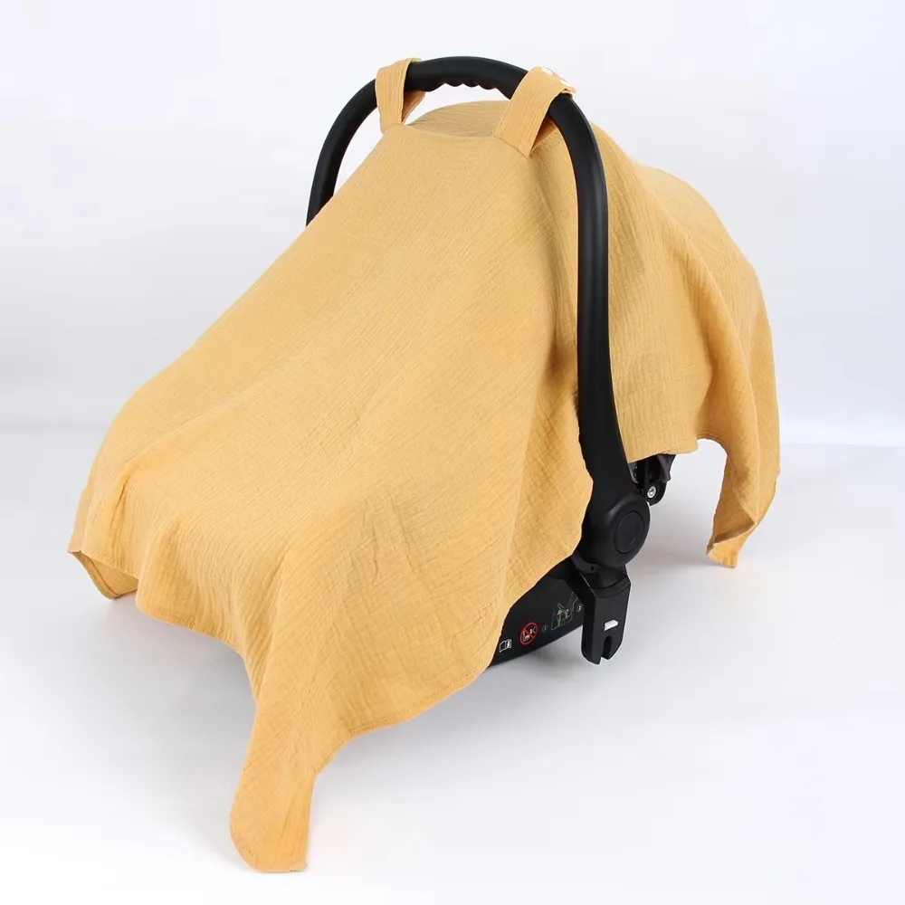 Cotton Stroller Cover Gauze Carriage Full Cover Baby Safety Seat Cover Sunshade Baby Stroller Accessories Baby Basket Cover
