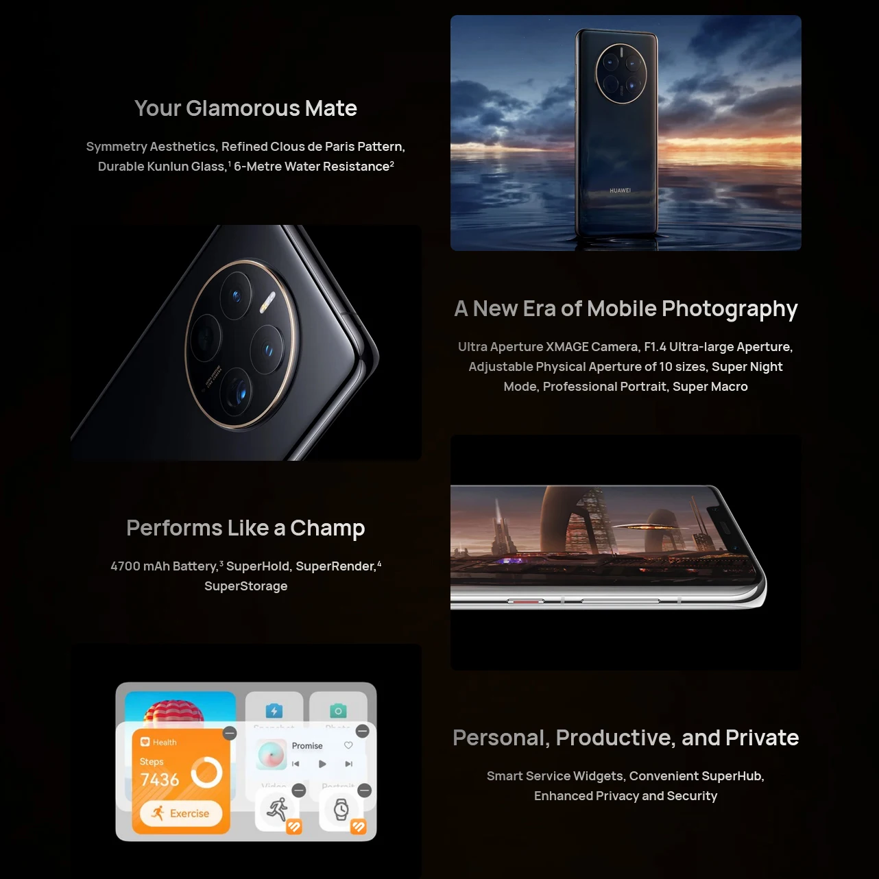 Original Huawei Mate 50 Pro 6.74 Inch OLED 120Hz Screen Snapdragon 8+ Gen 1 HarmonyOS 3.0 NFC Smartphone