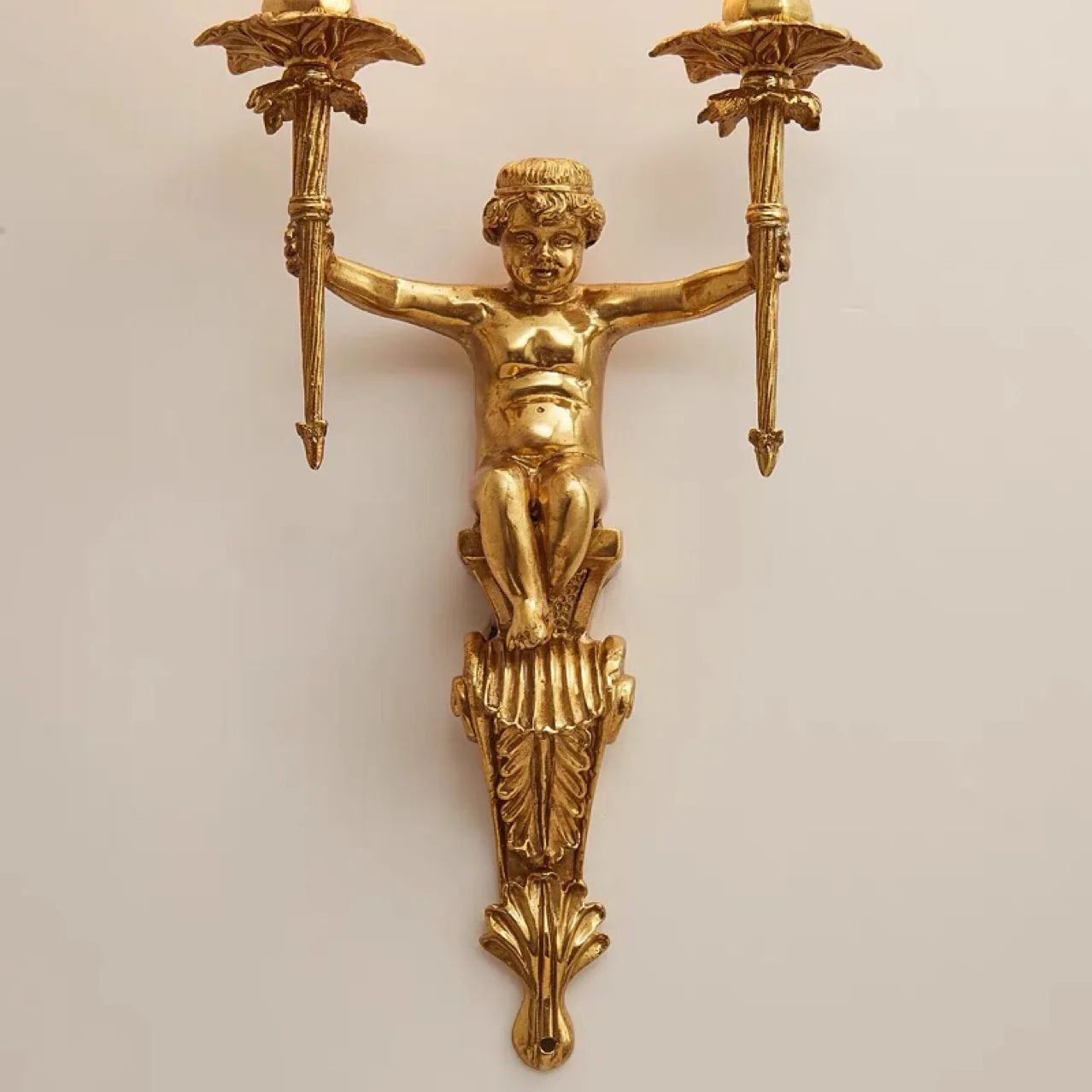 European Copper Angel Wall Lamp 3
