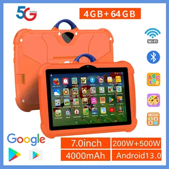 2025 New 7 Inch 5G WiFi Kids' tablets Quad Core 4GB RAM 64GB ROM Android Learning Education Tablet PC Children's favorite Gifts 1