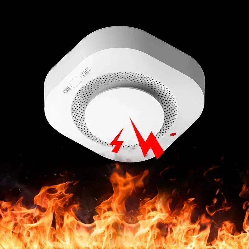 Smoke Detector Alarm 10 Year Built-in Battery Wireless Easy Install 85dB Loud for Home Office Kitchen Safety - 2