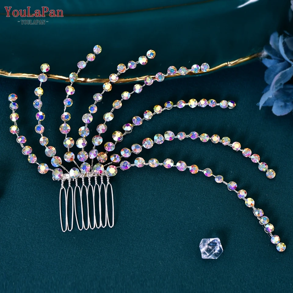 Rhinestone Wedding Hair Comb For Bride And Bridesmaid Hair Clips_voghion.com