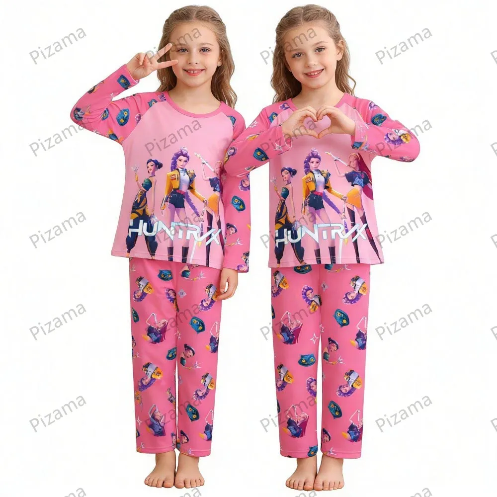 Children's Pajamas Set Full Sleeve Cartoon Kpop Demon Hunters Girls Pajama Middle Kids Homewear Boys Clothes Set Pijamas Infanil Sc997347a26764802ba82ff69ff4e850ah