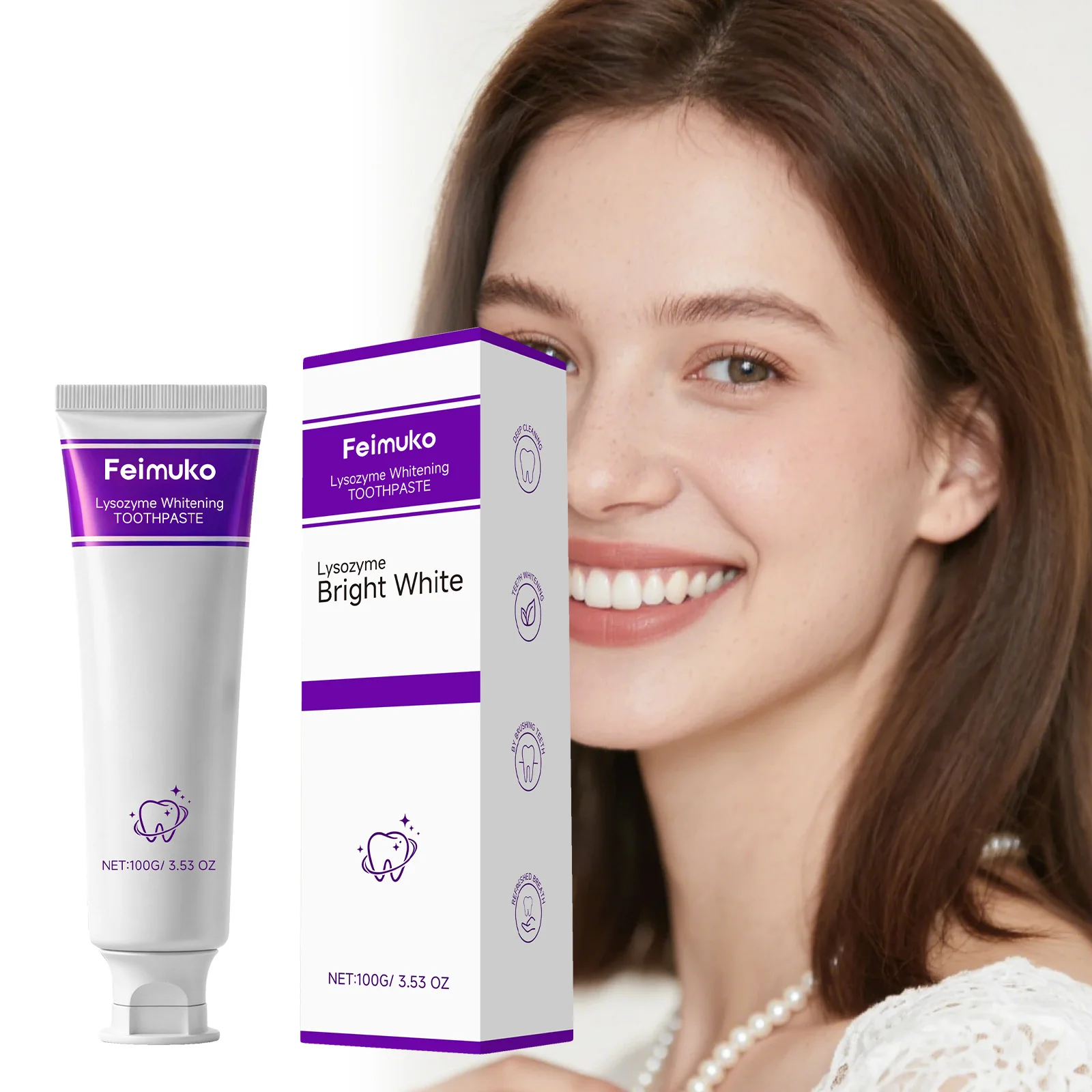 Teeth Whitening Toothpaste For Plaque And Stain Removal Freshness_voghion.com