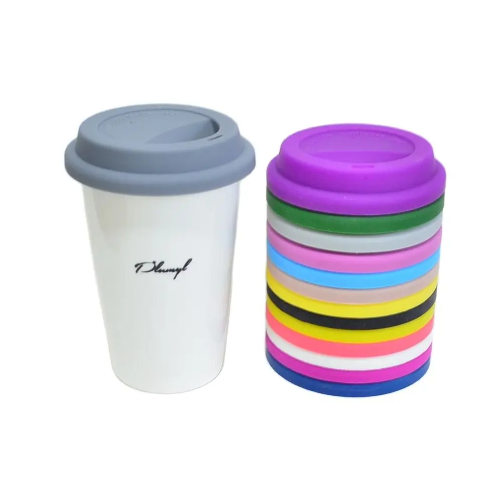 Silicone Lids for Ceramic Mugs Insulati Dustproof Cover ceramic drinking cup ceramic cup ceramic mug ceramic coffee cup