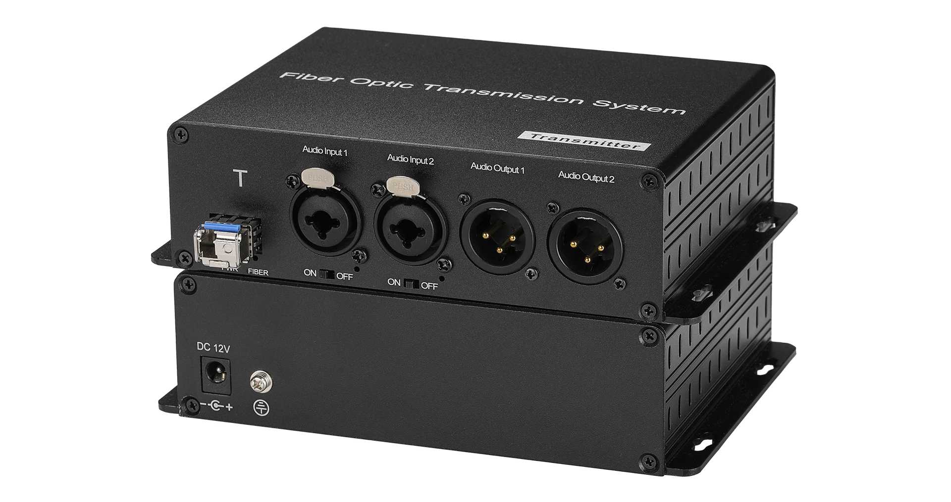 Broadcasting Audio XLR to Fiber Optical Transceiver Extender Converter with FC/LC/SC Connector