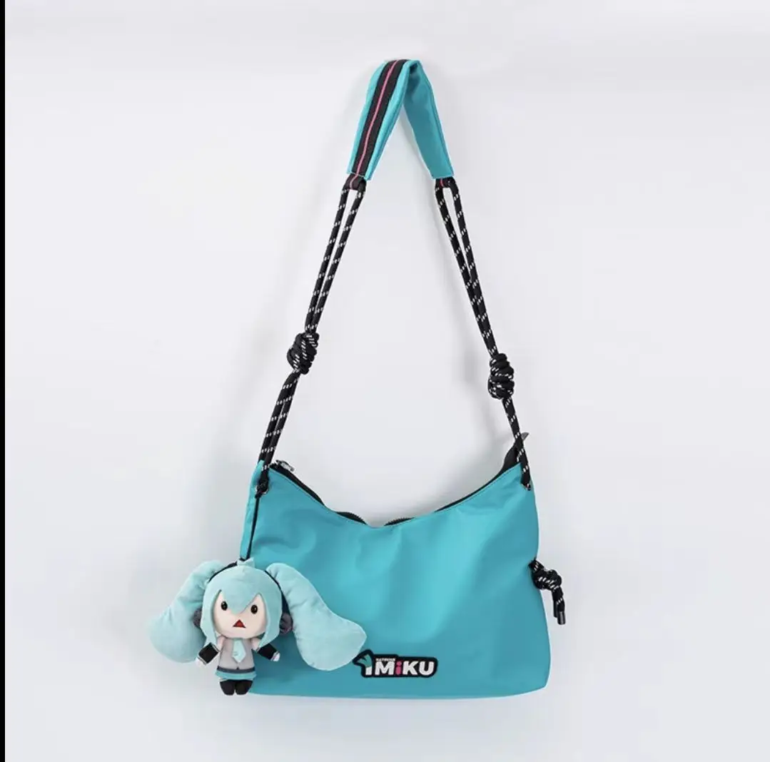 Hatsune Miku Plush Crossbody Backpack - Large-Capacity Festival Gift Bag