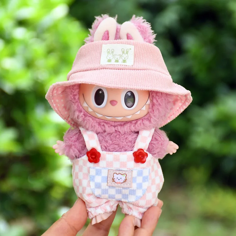 Ropa Para Muñeca De 17 Cm – Vestido Rosa Con Accesorios – Adecuado Para Muñecas Labubi Y Peluches De 17 Cm