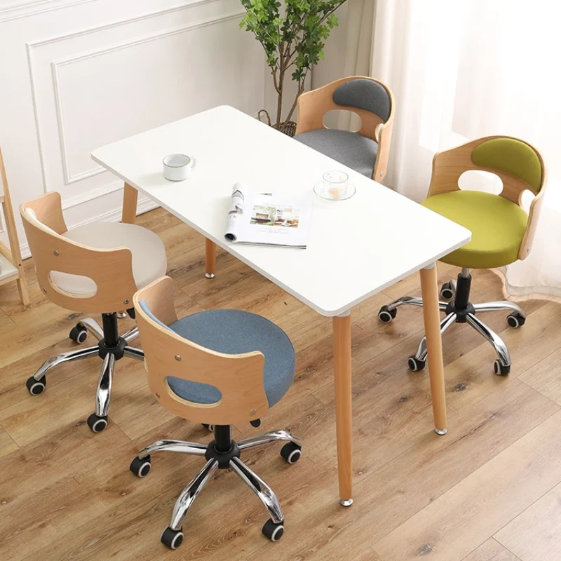 

Conference Bedroom Office Chairs Living Room Pulley Swivel Desk Office Chairs Barber Accent Silla Escritorio Furnitures QF50BG