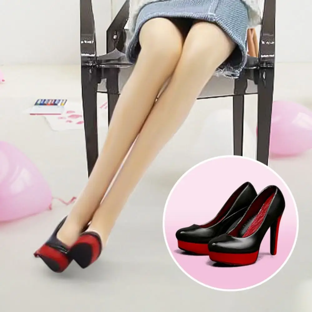 1/6 Scale 1/6 High Heel Shoes Female Women Simulation Doll Stiletto Shoes Daily Wear Action Figure Doll Shoes