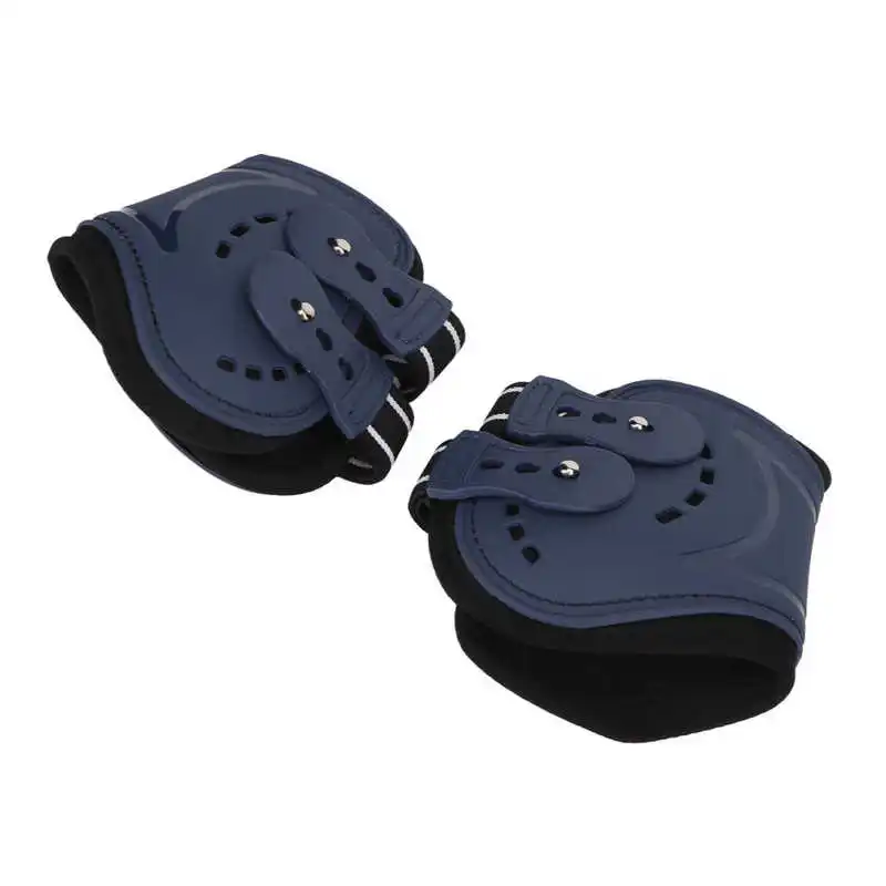 Horse Hind Leg Boots Breathable Adjustable Impact Absorbing Prevent Slip Horse Fetlock Boots for Horse Leg Protection 2