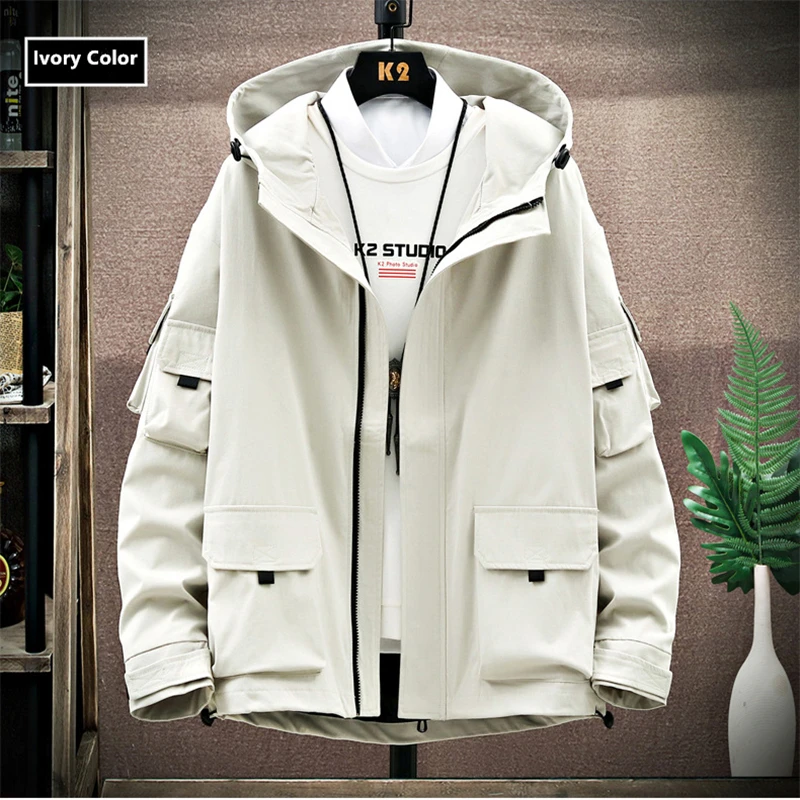 Parka D'Hiver Homme Doublée Polaire - Veste Cargo Avec Capuche, Style Militaire, Pour Travail Ou Loisirs
