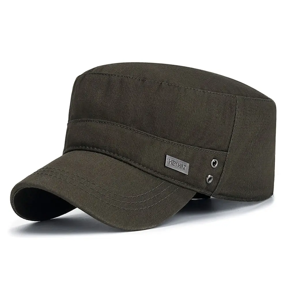 Atmungsaktive Kappe Kampf Angeln Flache Verstellbare Kappe Männer Unisex Armee Hut Baseball Kappe Baumwolle Kadett Hut – Detail 11