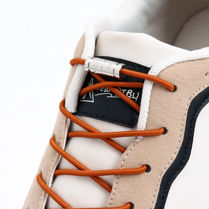 

2Pcs No Tie Shoelcaes With Lock Flat Elastic Laces Sneakers Kids Adult Quick Lace Lazy Sports Laces Without Binding Cord Strings