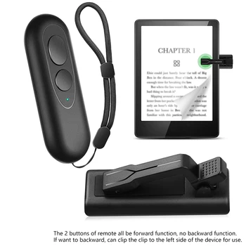 Girapagina con telecomando Fotocamera del telefono Registra otturatore video per Kindle EReaders Accessori per la lettura di tablet Android Clicker RF