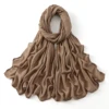 185*75 cm musulman Modal Hijab rayonne coton châles pour femmes mince plaine écharpe grande taille foulard islamique Turban bandeau