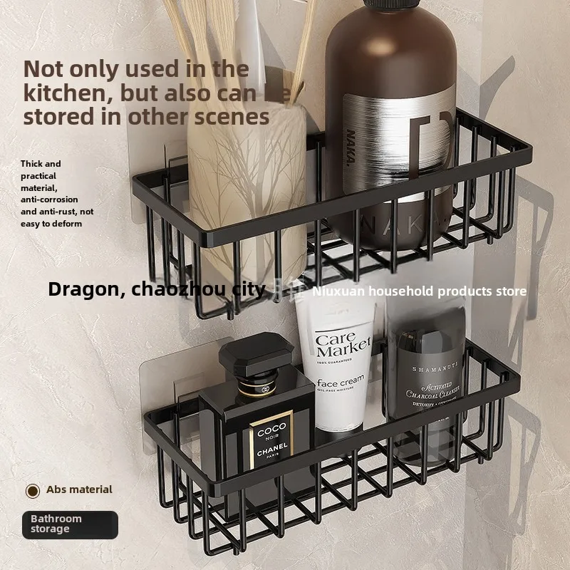Wall-mounted Kitchen Storage rack Sponge Holder, Shelf and Storage Rack for Dishcloths and Dishwashing Sponges 3