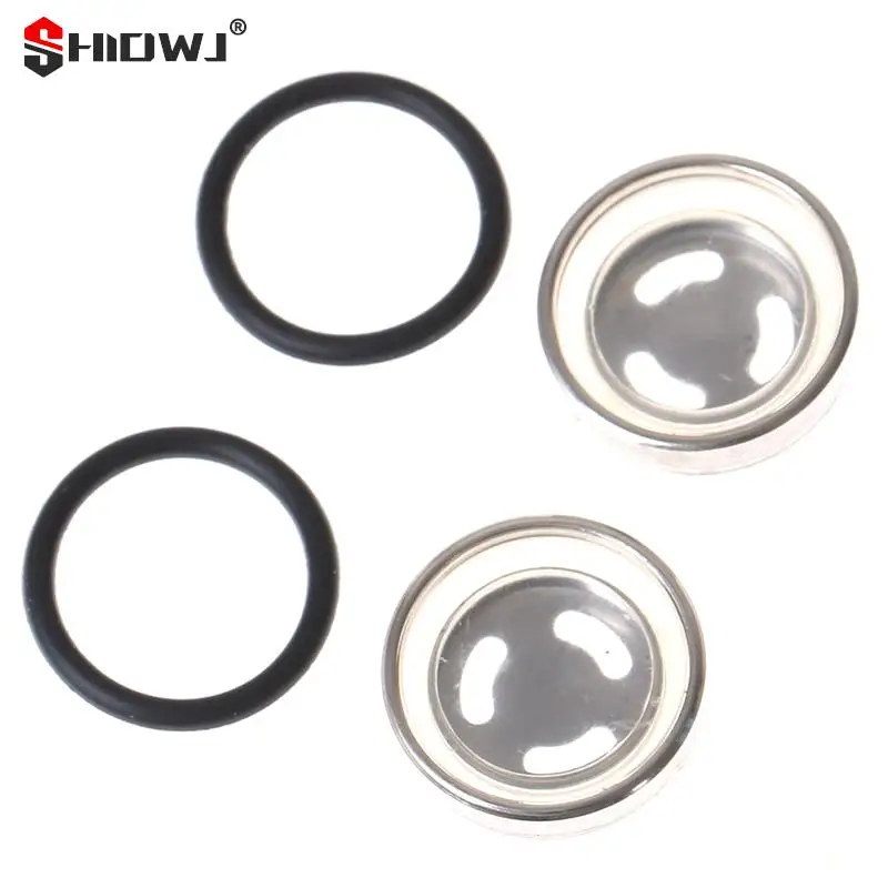 2Pcs/lot Universal 18mm Motorcycle Sight Glass Oil Sight Glass With Seal For Brake Pump Brake Cylinder Motorcycle Modified Parts