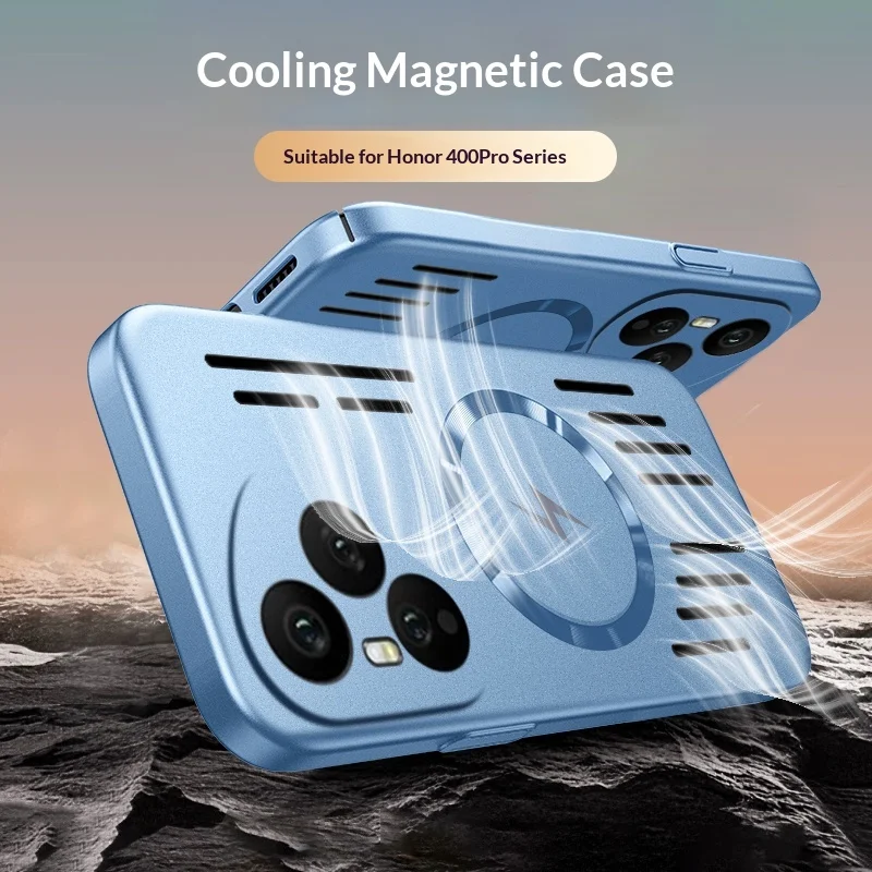 Breathable Magnetic Cooling Luxury Phone Case with Heat Dissipation