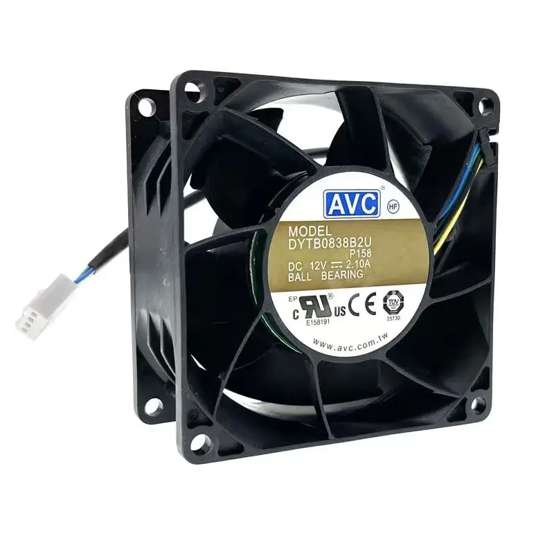 고속 80mm 듀얼 볼 베어링 PWM 냉각 팬 12V DC 80X80X38mm 10000RPM PC 컴퓨터 케이스 쿨러용 강력한 공기 흐름