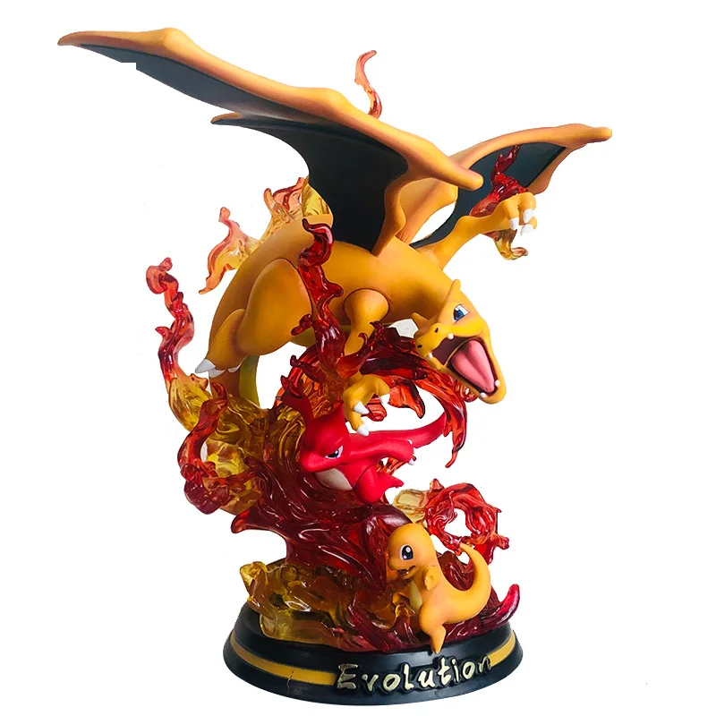 Pokemon Mfc Evolution Mewtwo Charizard Gengar Eevee Blastoise Venusaur Luminous Anime Figures Modello Incandescente Decorazione Figura Gi